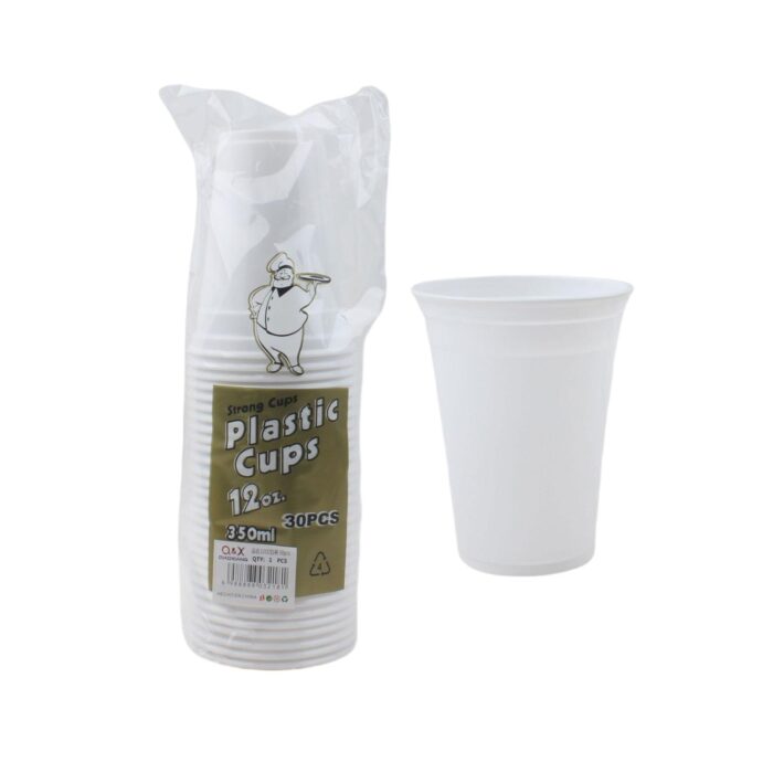 120Z Vaso Blanco 350Ml 30Pcs - Imagen 2