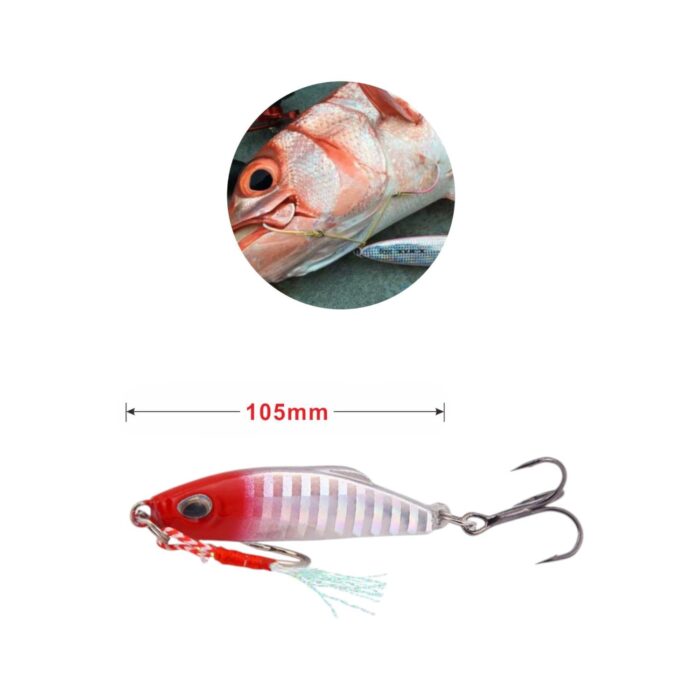 Plomo de pesca 1003-80G con triple gancho - Imagen 2