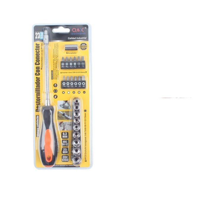 62352624 Combinaci¨®n De Puntas De Destornillador 23Pcs - Imagen 1