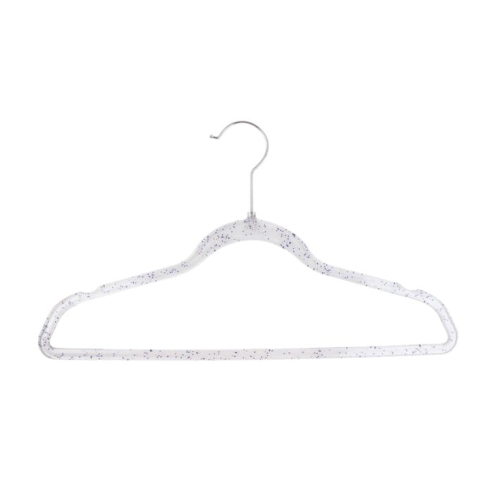 Perchas de plástico cristal 4 pcs 40x21 - Imagen 1