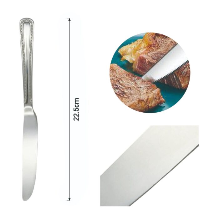Cuchillo de mesa para comida occidental con diseno de puntos 2PCS - Imagen 2