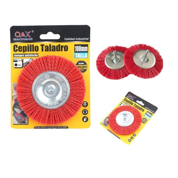 Cabezal De Pulido De Nailon Plano De Varilla Redonda De 100 Mm - Imagen 1