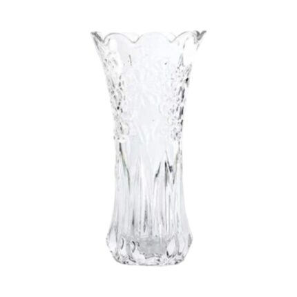 Jarrón de Cristal Diseño de Flor Ciruelo 20cm Decorativo