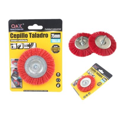 Cabezal De Pulido De Nailon Plano De Varilla Redonda De 75 Mm