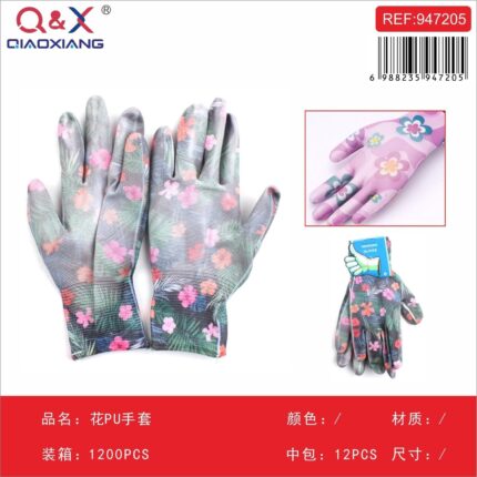 Guantes De Pu Con Flores