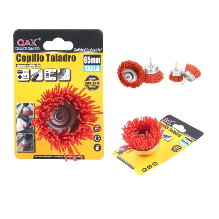 62352376 Cabezal De Molienda De Nailon Plano Con Cuenco De Varilla Hexagonal De 65Mm - Imagen 1