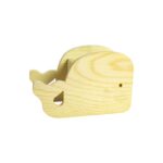 Portalápices de madera en forma de ballena 14x6.2x8.8cm