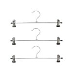Set colgador Metálicas para Pantalones con Clips Ajustables (3uni) 35x10