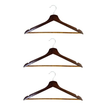 Colgador de ropa de Madera con color envejecido 3 pcs 43x21