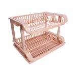 Escurridor de platos de doble capa - 48cm x 33cm x 15cm - Imagen 5