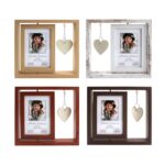 Marco de fotos decorativo con diseño colgante de corazón