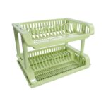Escurridor de platos de doble capa - 48cm x 33cm x 15cm - Imagen 4