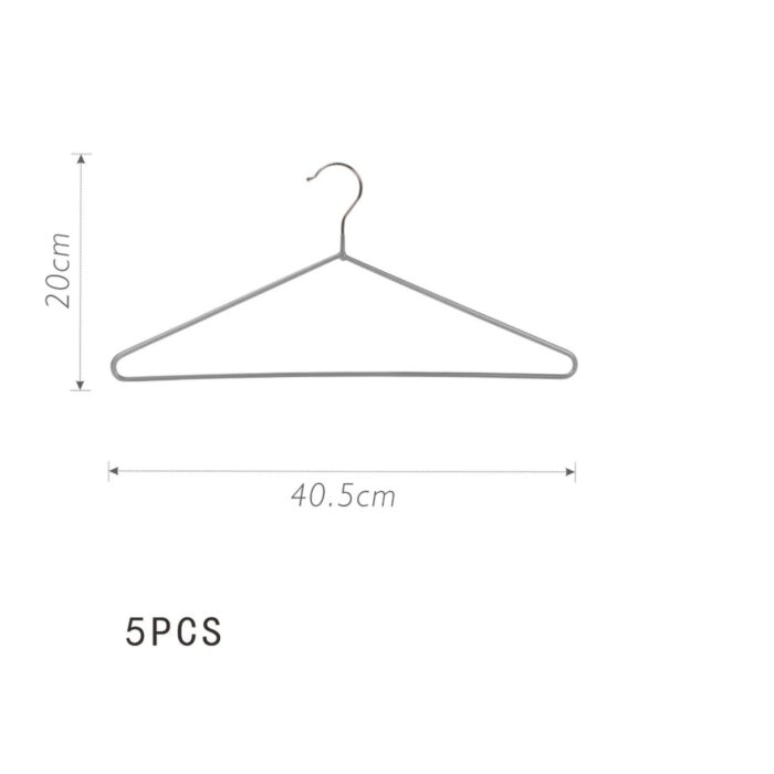 Colgadores de ropa Recubrimiento Plástico Antideslizantes - 5uni/40.5X20 - Imagen 5