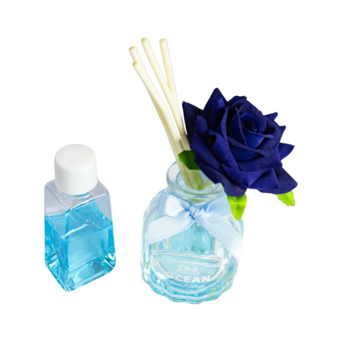 Difusores de Varillas con Rosa Decorativa - Colección Aromática Ziko Capacidad: 40ml - Imagen 4