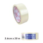 Cinta adhesiva masking tape 3.6 cm x 20 m para delineado preciso - Imagen 2
