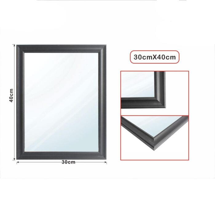 Espejo 902-340-30*40Cm Negro - Imagen 1