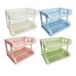 Escurridor de platos de doble capa - 48cm x 33cm x 15cm