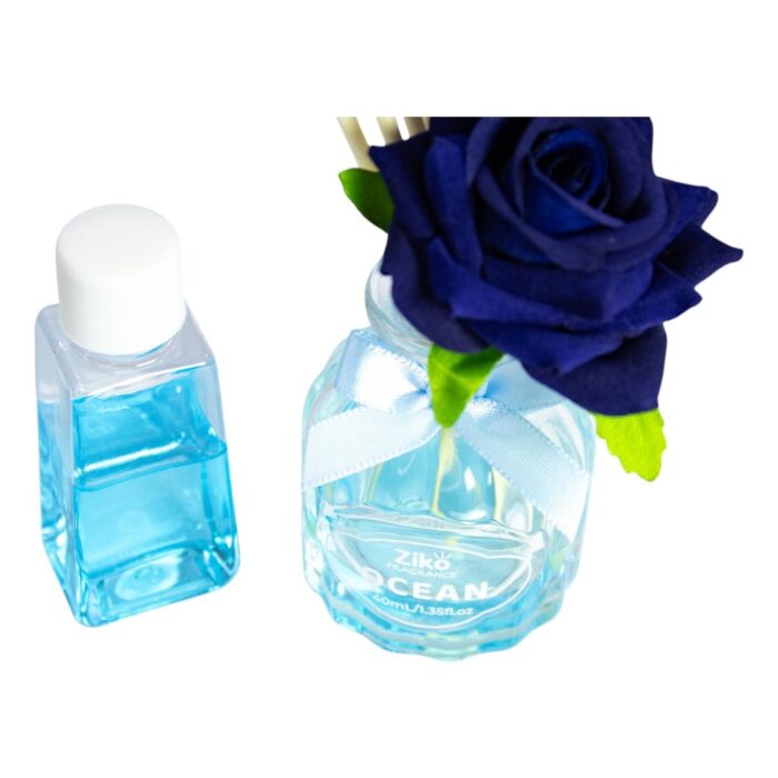 Difusores de Varillas con Rosa Decorativa - Colección Aromática Ziko Capacidad: 40ml - Imagen 3