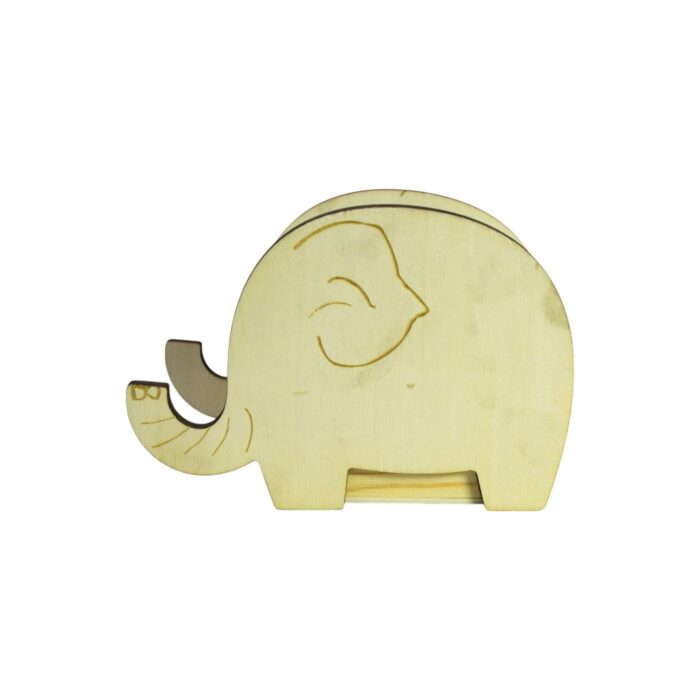 e36ed95a-43a9-489c-9274-b434d28b0332.jpg Portalápices de madera en forma de elefante 14x6.2x10cm - Imagen 3