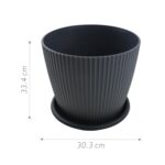 AW-340C Maceta de plastico 33.4 x 30.3 cm - Imagen 2