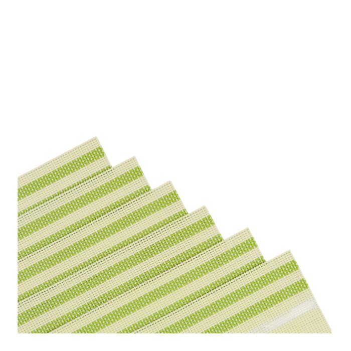 Set de 6 Manteles Individuales Rayados Textil - 30x45cm - Imagen 3