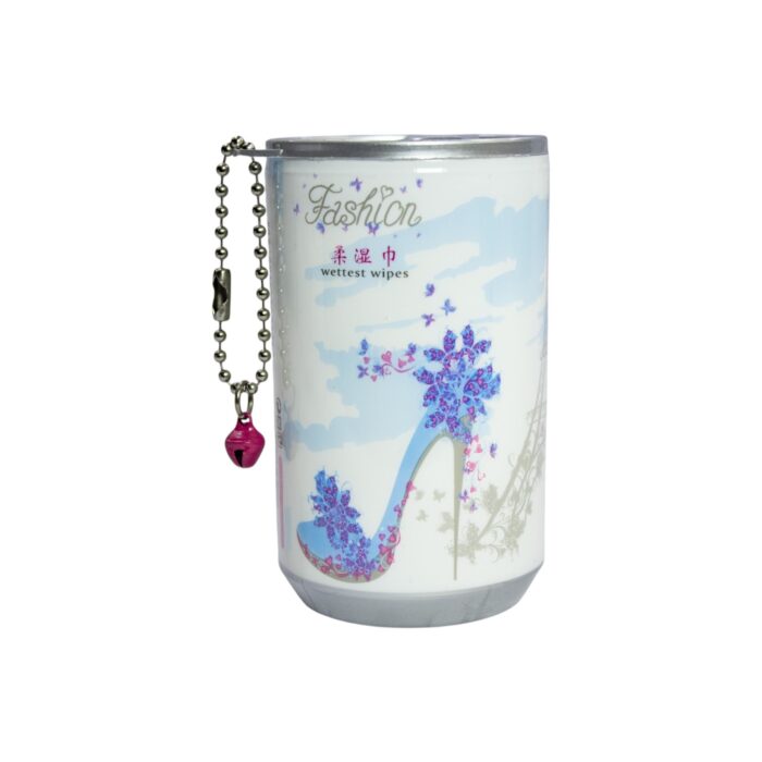 Toallitas húmedas portátiles fashion envase metálico 8x5cm - Imagen 3