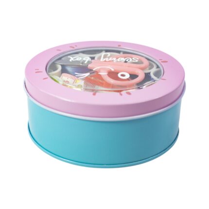 Set de costura caja redonda metálica