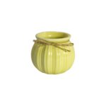 Maceta de Cerámica Acanalado y Cuerda Decorativa 7.2x6.7cm - Imagen 3