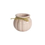 Maceta de Cerámica Acanalado y Cuerda Decorativa 7.2x6.7cm - Imagen 2