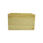 Portalápices dobles de madera 16x8x10cm - Imagen 4