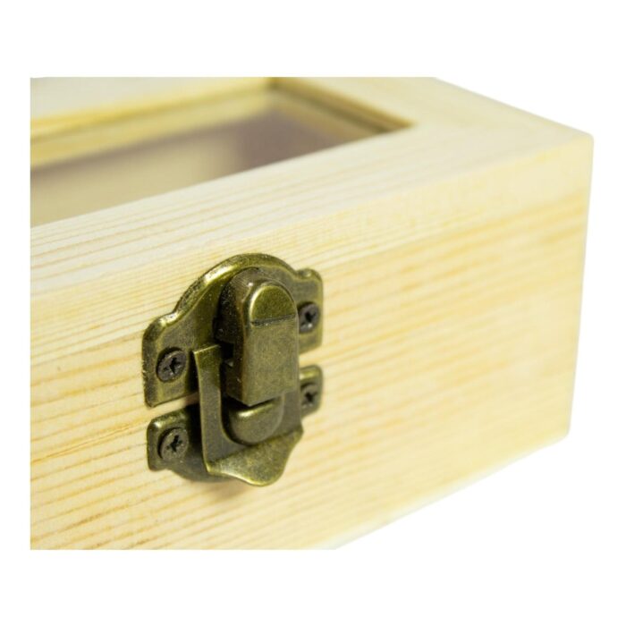 65666753 Caja de madera con ventana superior 12.5x7.2x5.2cm - Imagen 6