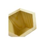 Portalápices de madera hexagonal 8x8x10cm - Imagen 4