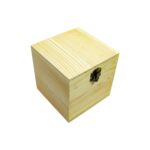 Caja cuadrada de madera 12x12x12cm - Imagen 4