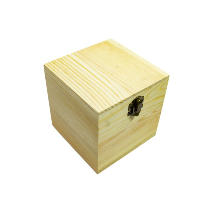66003829 Caja cuadrada de madera 12x12x12cm - Imagen 4