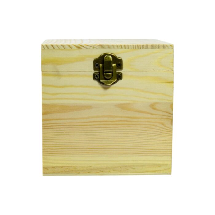 66003827 Caja cuadrada de madera 12x12x12cm - Imagen 2