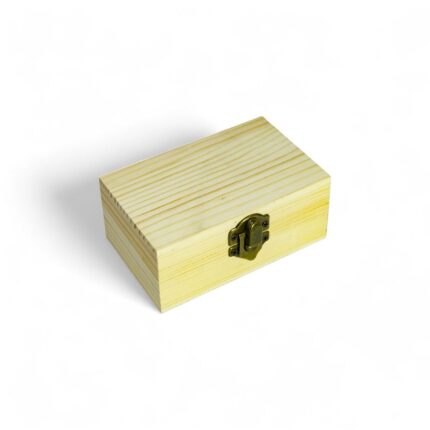 Caja de madera rectangular mediana 11x7x4.5cm