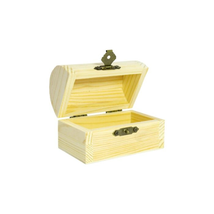 65666763 Caja de madera forma baúl 9x5.5x6.5cm - Imagen 2