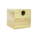Caja cuadrada de madera 12x12x12cm