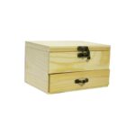 Joyero de madera con espejo 15,8x11,7x9,7cm - Imagen 2