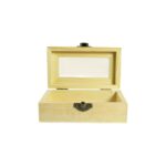 Caja de madera con ventana superior 12.5x7.2x5.2cm - Imagen 3
