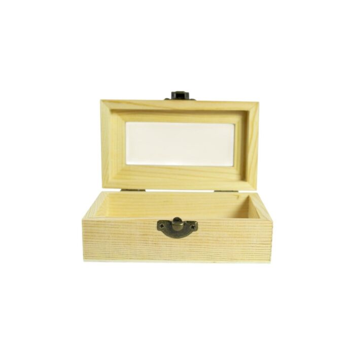 65666750 Caja de madera con ventana superior 12.5x7.2x5.2cm - Imagen 3