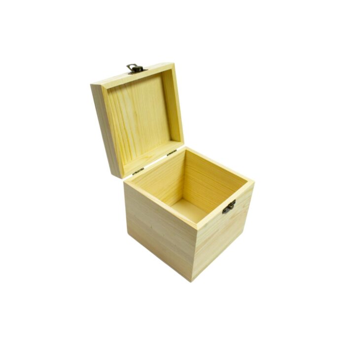 66003828 Caja cuadrada de madera 12x12x12cm - Imagen 3